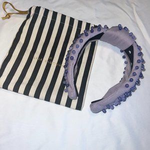 Lele Sadoughi Purple Beaded Headband